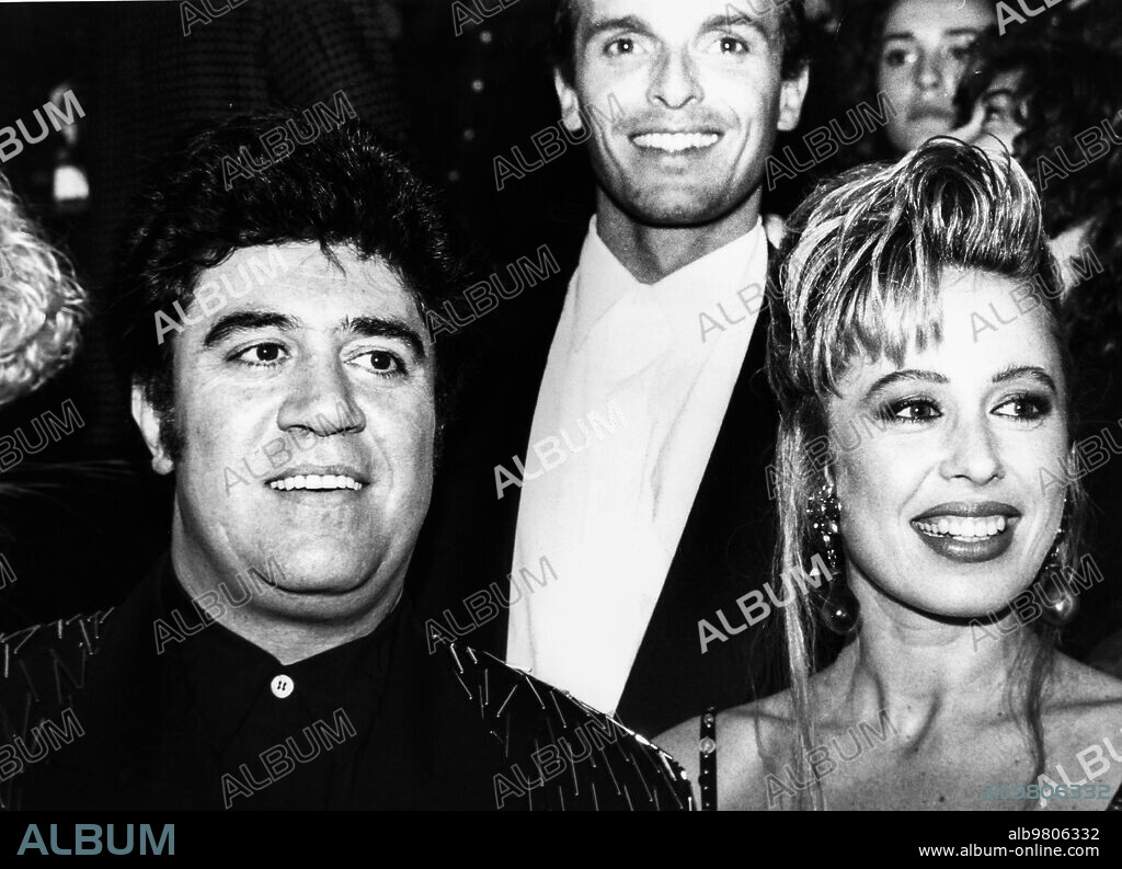 Cristina marcos, pedro almodovar, miguel bose, cast High Heels, 1991.