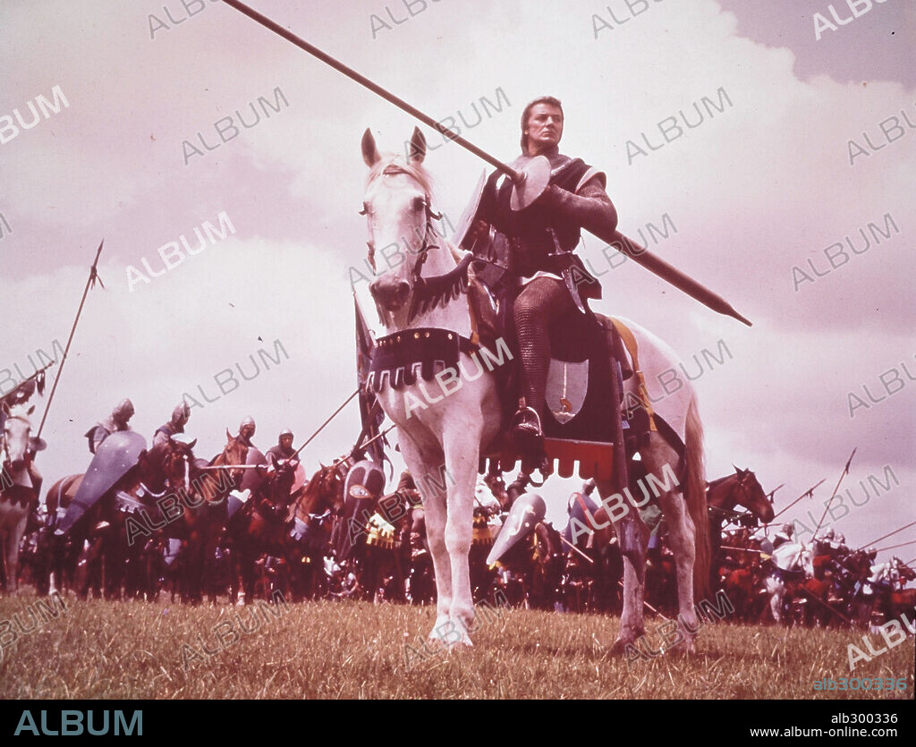 CORNEL WILDE en LA ESPADA DE LANCELOT, 1963 (LANCELOT AND GUINEVERE), dirigida por CORNEL WILDE. Copyright UNIVERSAL PICTURES.