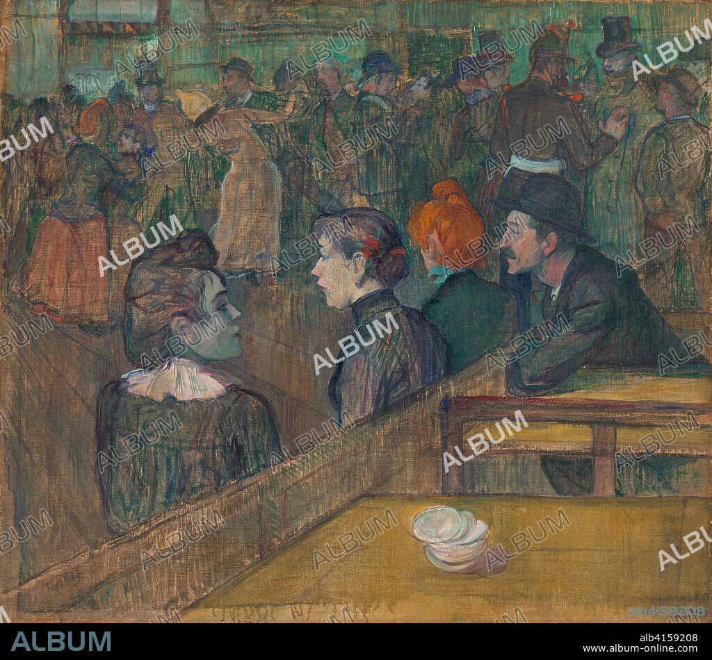 Moulin de la Galette. Henri de Toulouse-Lautrec; French, 1864-1901. Date: 1889. Dimensions: 35 7/8 × 39 5/8 in. (88.5 × 101.3 cm). Oil on canvas. Origin: France.