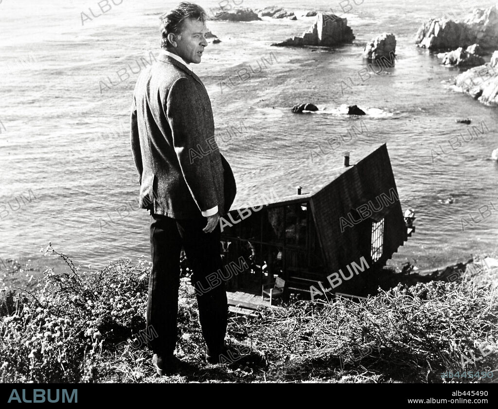 RICHARD BURTON en CASTILLOS EN LA ARENA, 1965 (THE SANDPIPER), dirigida por VINCENTE MINNELLI. Copyright M.G.M.