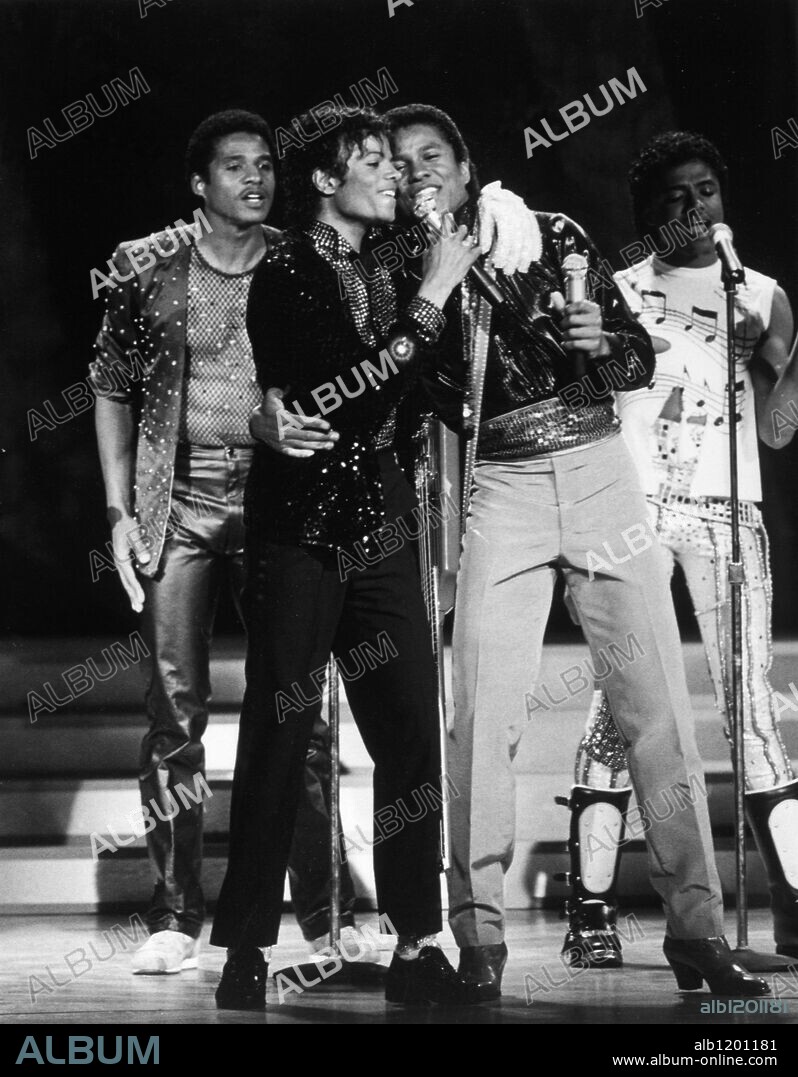 Michael Jackson on stage.