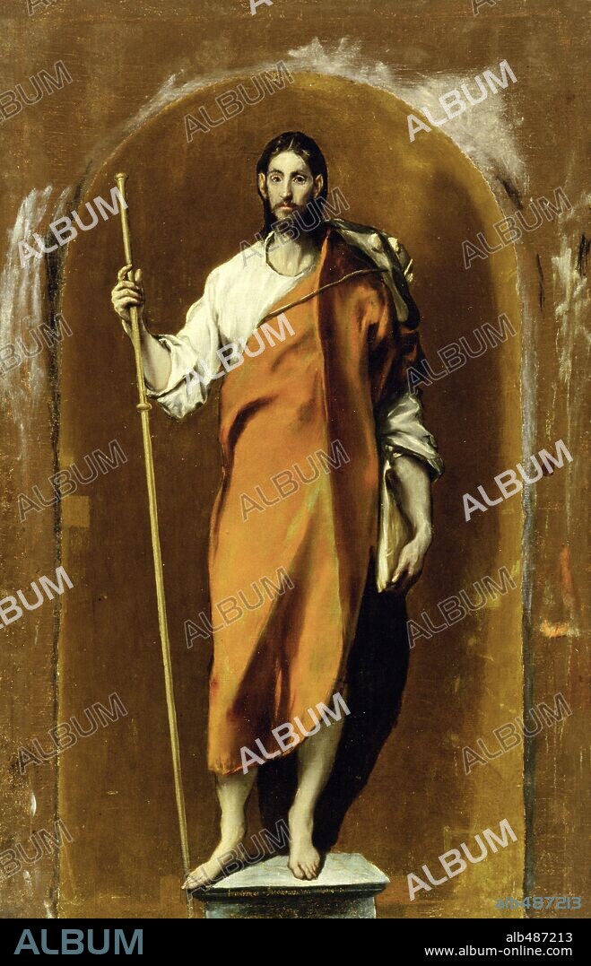 El Greco / 'Saint James the Great as Pilgrim', 1580-1595, Oil on canvas, 123 × 70 cm.