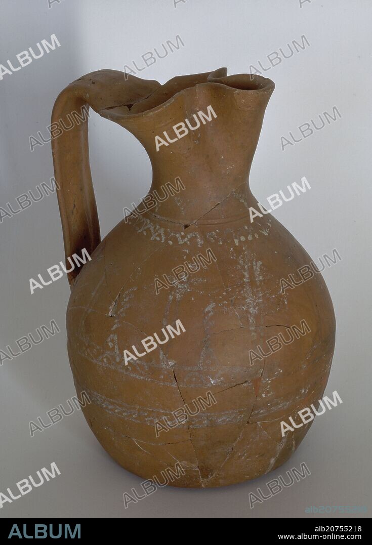 MUSEO-JARRITO ROJO DECORADO EN ROJO-HISPANO MUSULMAN.