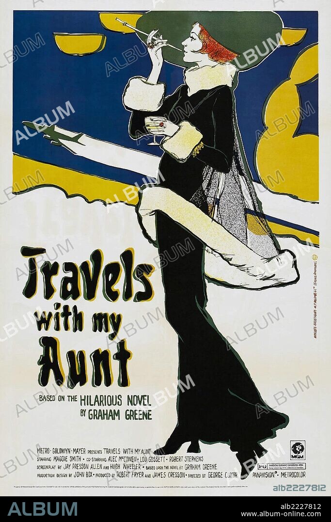 Poster of TRAVELS WITH MY AUNT, 1972, directed by GEORGE CUKOR. Copyright M.G.M.