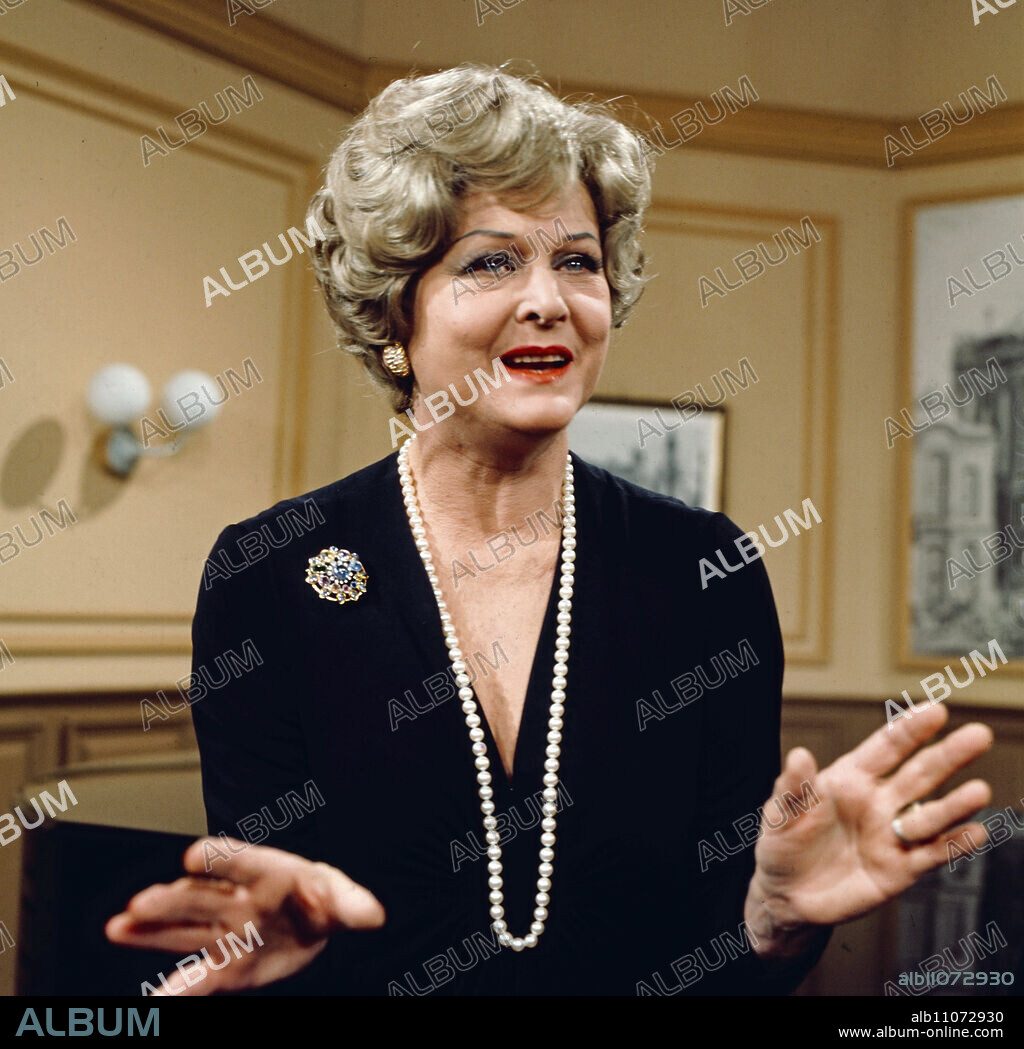 Marika Rökk, Hungarian singer, dancer and actress, portrait, Germany, circa 1979.
