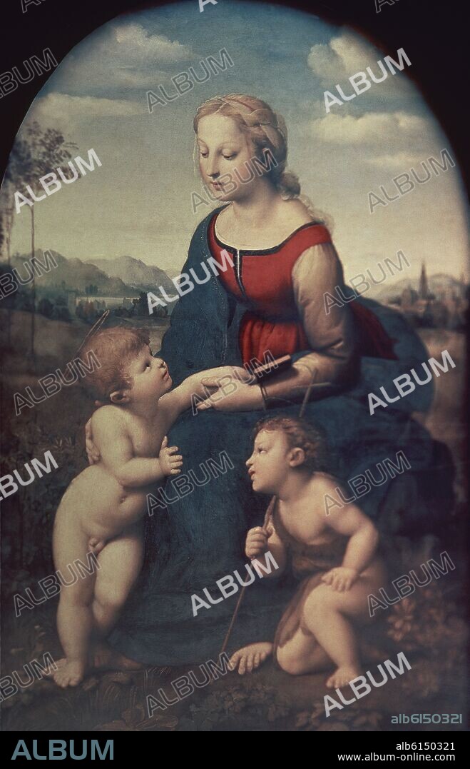 RAFAEL SANZIO O RAFAEL DE URBINO. LA BELLA JARDINERA - 1507.