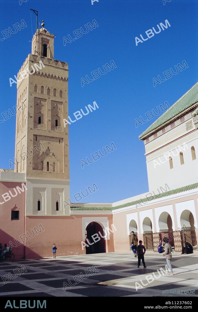 Zawiya of Sidi Bel Abbes, shrine in Marrakech (Marrakesh), Morocco, Africa.