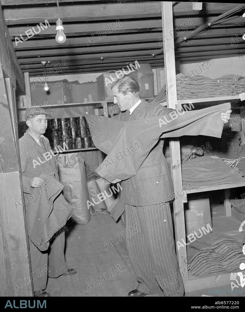 Lasse Dahlquist rycker in. Nov. 1944. *** Local Caption *** GP. KAMERAREPORTAGE.