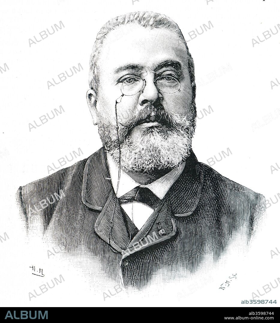 Portrait of Adrien Proust (1834-1903) a French epidemiologist and hygienist. Dated 19th century.