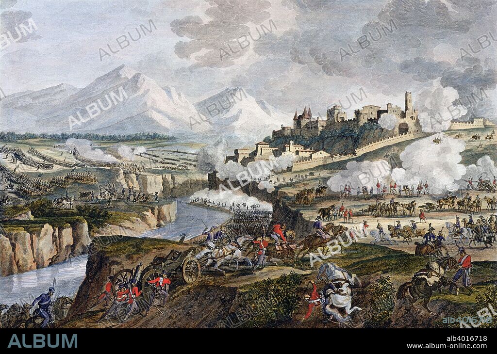 The Battle of Rovereto, Italy, 18 Fructidor, Year 4 (September 1796). The French under Napoleon defeated the Austrians at Rovereto, a battle of the French Revolutionary Wars.