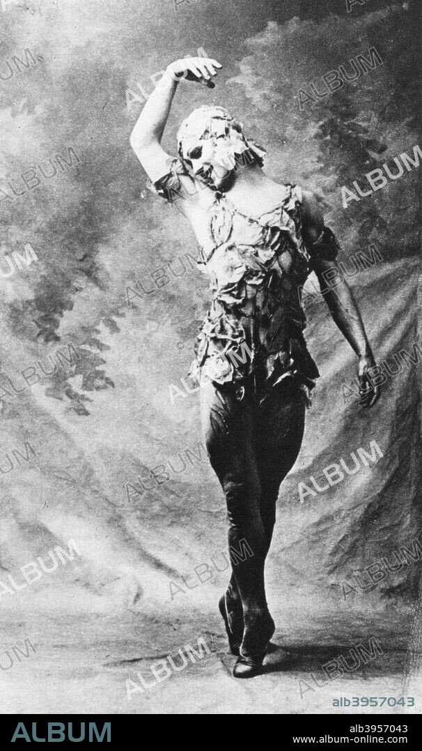 Vaslav Nijinsky, Russian ballet dancer, in Le Spectre de la Rose, Paris, 1911, (1930). From La Revue Musicale, 1st December 1930.