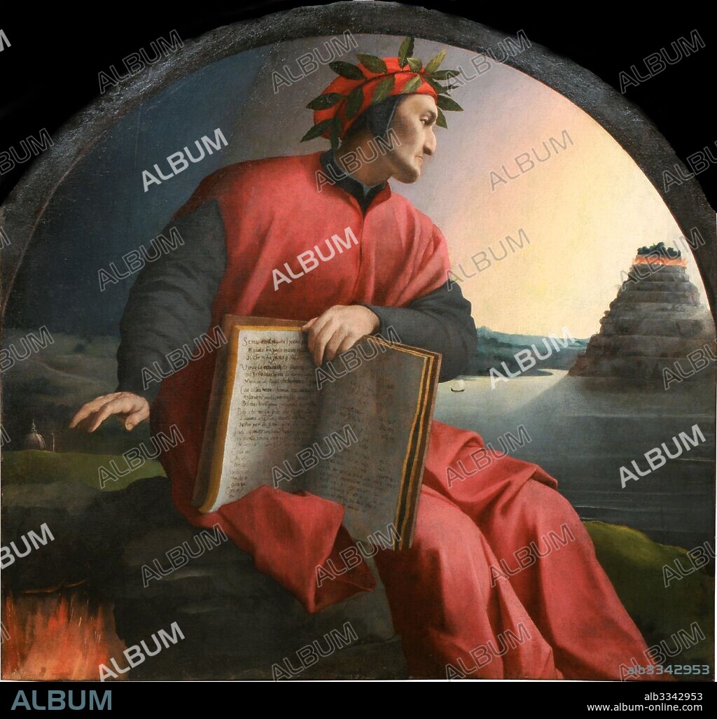IL BRONZINO. Portrait of Dante Alighieri (1265-1321).