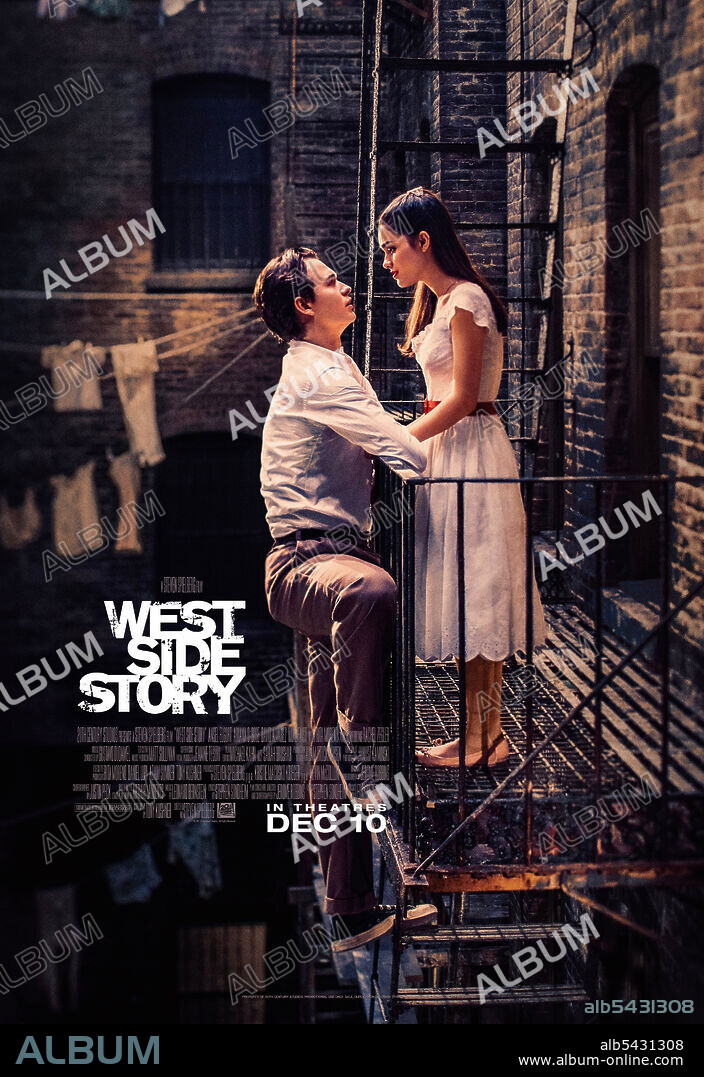 ANSEL ELGORT y RACHEL ZEGLER en WEST SIDE STORY, 2021, dirigida por STEVEN SPIELBERG. Copyright Amblin Entertainment / 20th Century Studios.