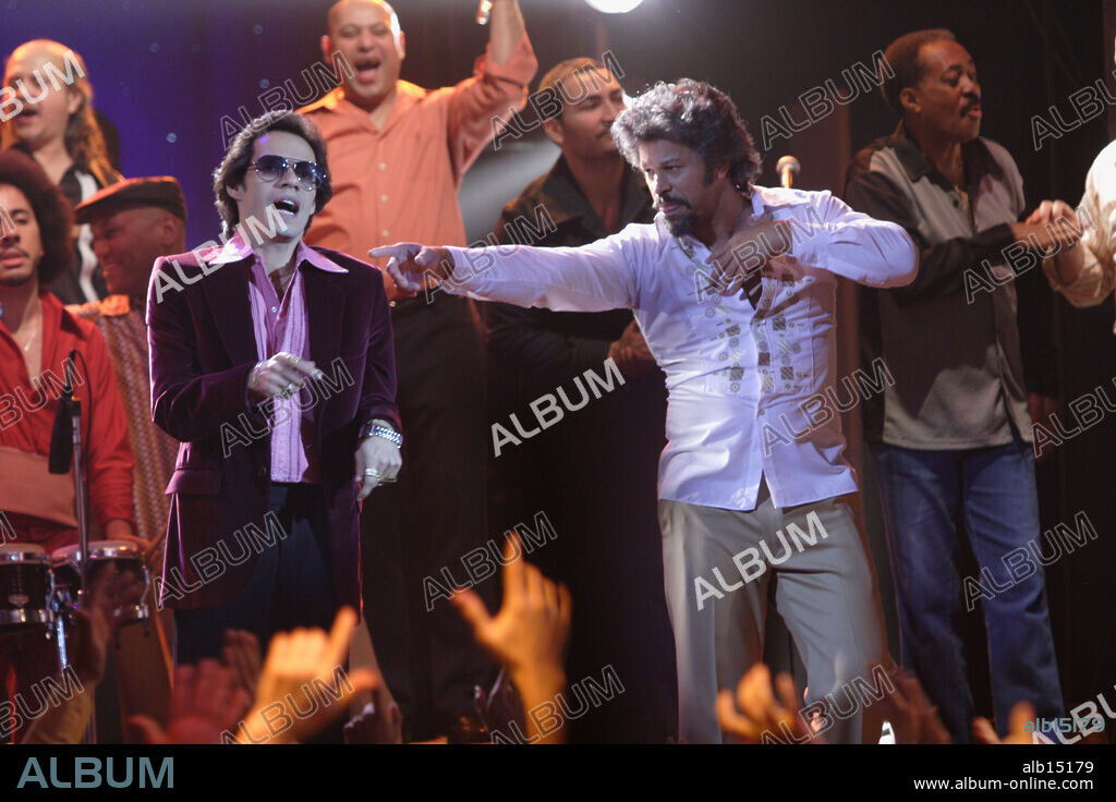 LEON ICHASO and MARC ANTHONY in WHO KILLED HECTOR LAVOE, 2006 (EL CANTANTE), directed by LEON ICHASO. Copyright Nuyorican Productions/R-Caro productions.