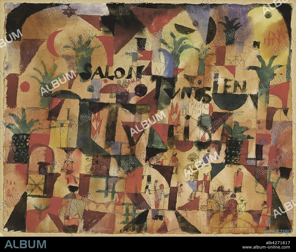 PAUL KLEE. Salon Tunisien (Traffic on the Boulevard Tunis).