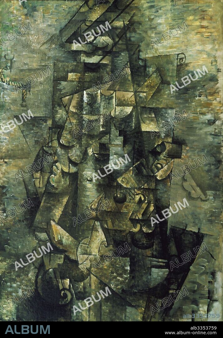 GEORGES BRAQUE. Man with a Guitar.