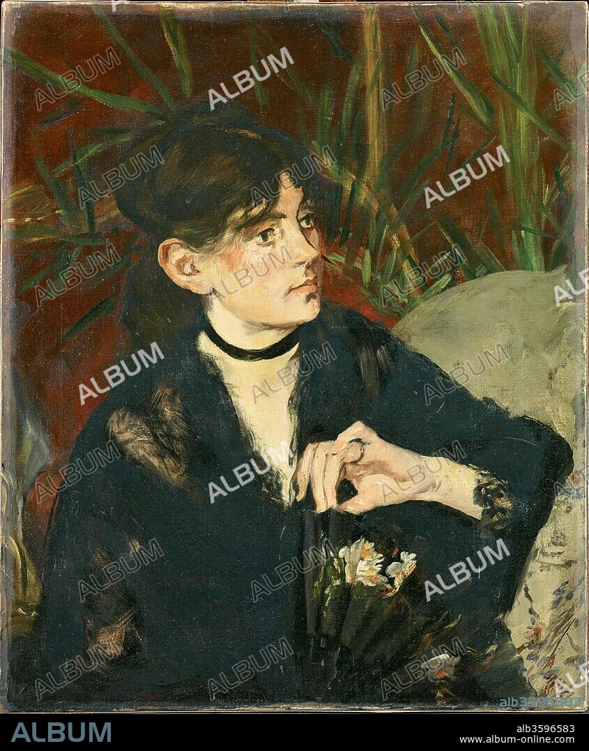 EDOUARD MANET. Berthe Morisot with a Fan.