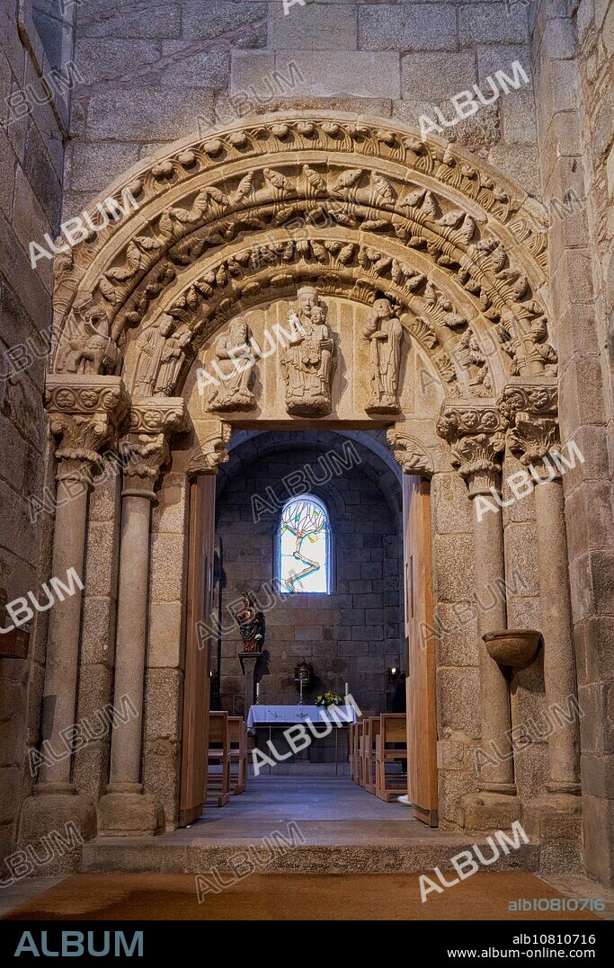 Iglesia de Santa Maria de la Corticela, S.IX, Catedral, Santiago de Compostela, A Coruña, Galicia, Spain.