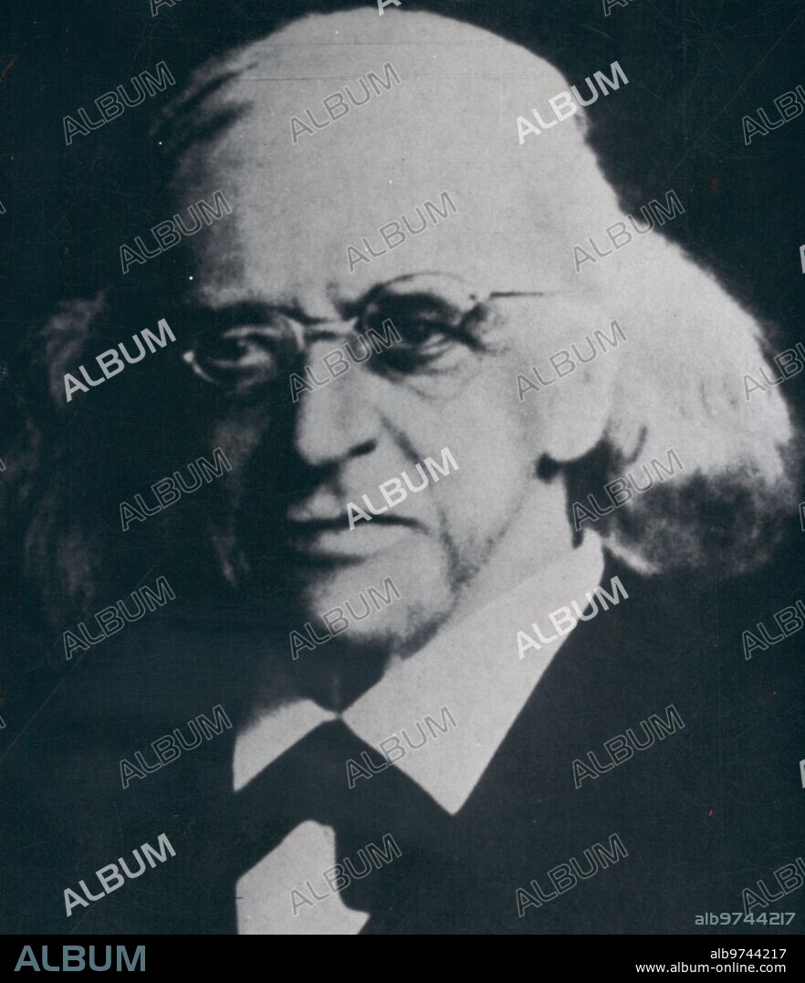 1890 (CA.). Retrato del Premio Nobel de Literatura en 1902, Theodor Mommsen.