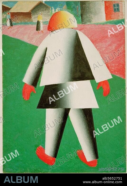 KASIMIR MALEVICH. Malevich, Kasimir 1879-1935. "Boy" (Wanka), 1928/29. Oil on plywood, 72 × 51.5 cm. Sch-9486. St Petersburg, Russian State Museum.