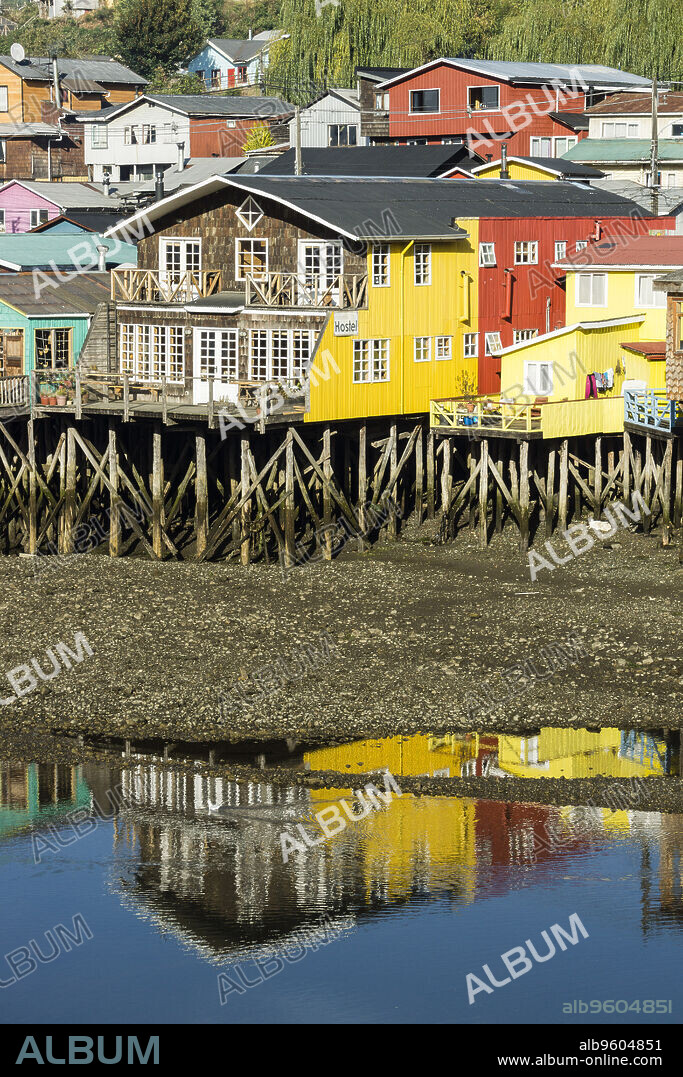 palafitos, Castro, archipiélago de Chiloé ,provincia de Chiloé ,región de Los Lagos,Patagonia, República de Chile,América del Sur.