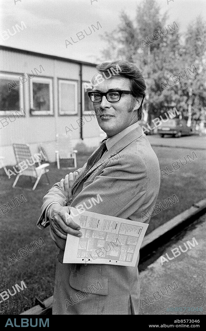1971-08-31.. Bo Berndtsson, radioman.. Foto: Bertil S-son Åberg / RiR / SVT / Kod: 5600. RiR 20251 sv/v neg.