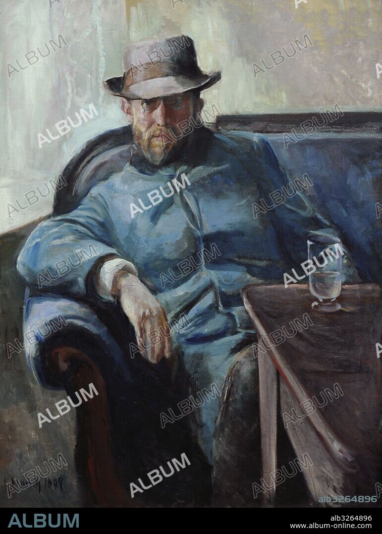 Hans Jaeger (1854-1910). Escritor y filósofo noruego. Retrato por Edvard Munch (1863-1944), 1889. Galería Nacional. Museo Nacional de Arte, Arquitectura y Diseño. Oslo. Noruega.