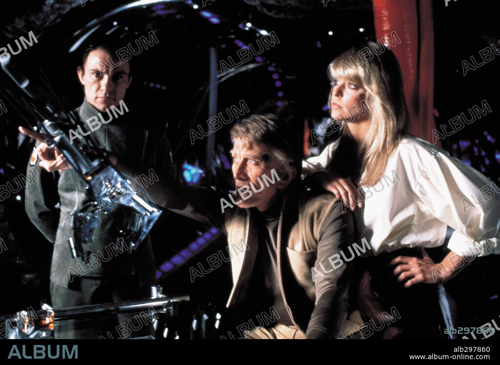 FARRAH FAWCETT, HARVEY KEITEL and KIRK DOUGLAS in SATURN 3, 1980