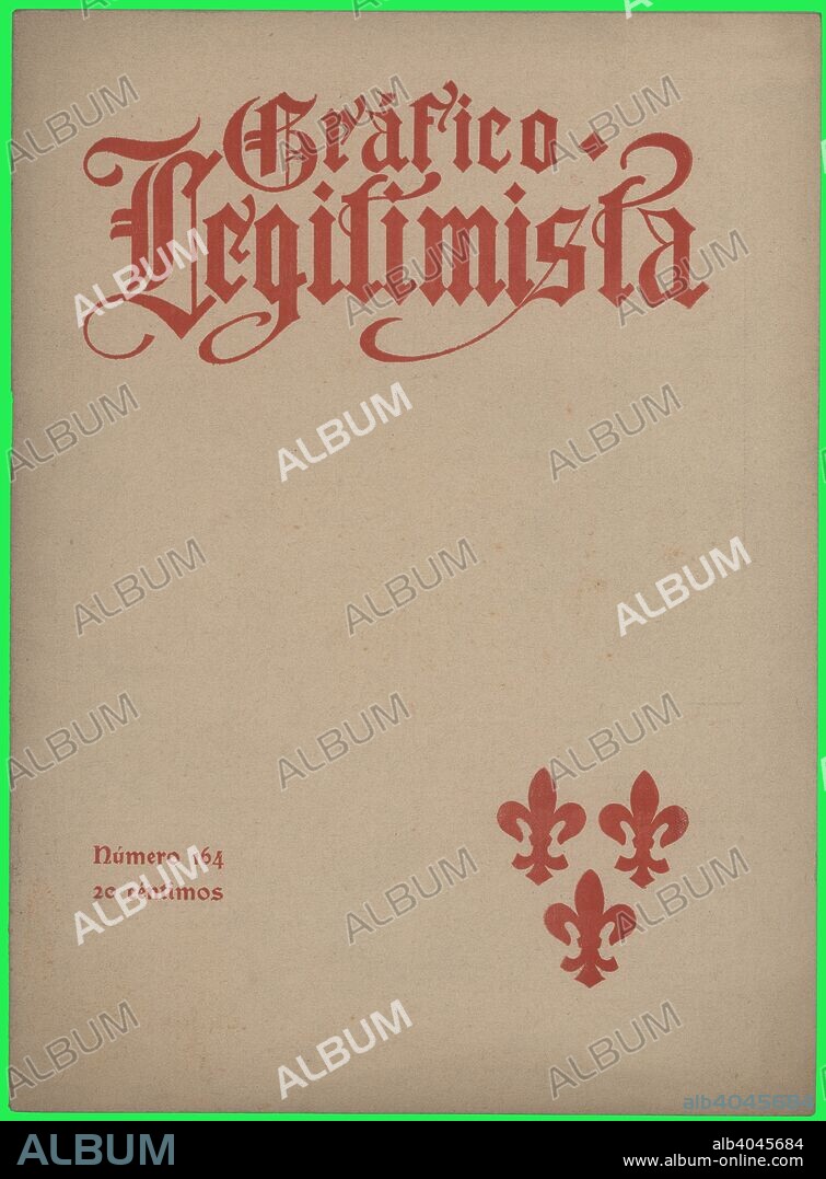 Portada de la revista Gráfico Legitimista, editada en Barcelona, enero de 1914.