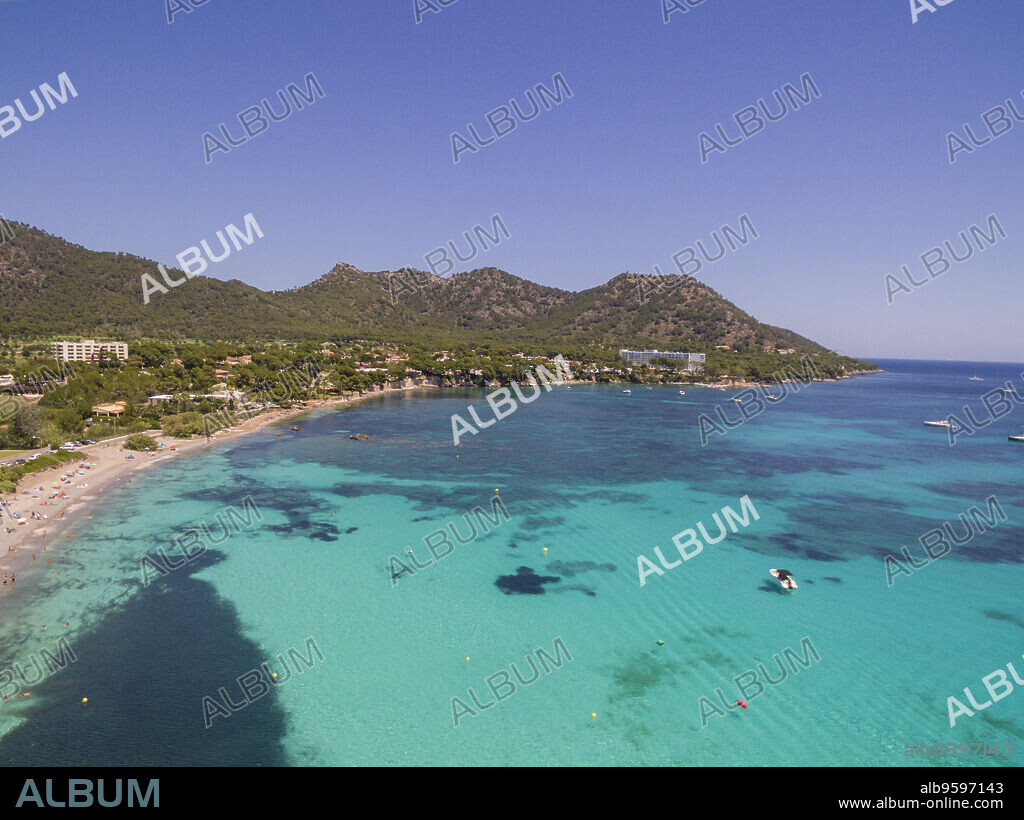 playa de Es Ribell, Cala sa Marjal, Costa de los Pinos, Son Servera, mallorca, balearic islands, spain.