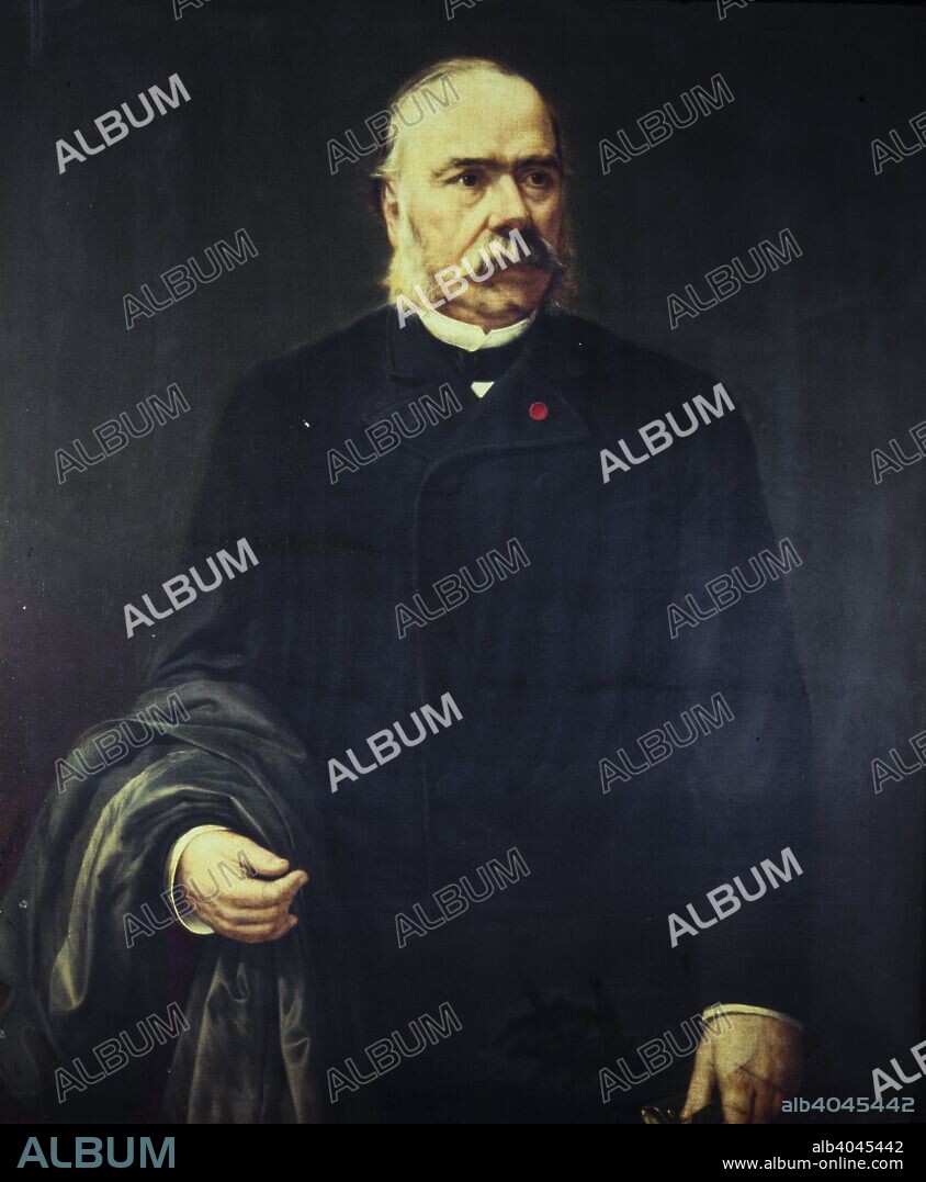 TOMÁS MORAGAS. Retrato de José Ferrer Vidal. Óleo sobre lienzo. Siglo XIX.
