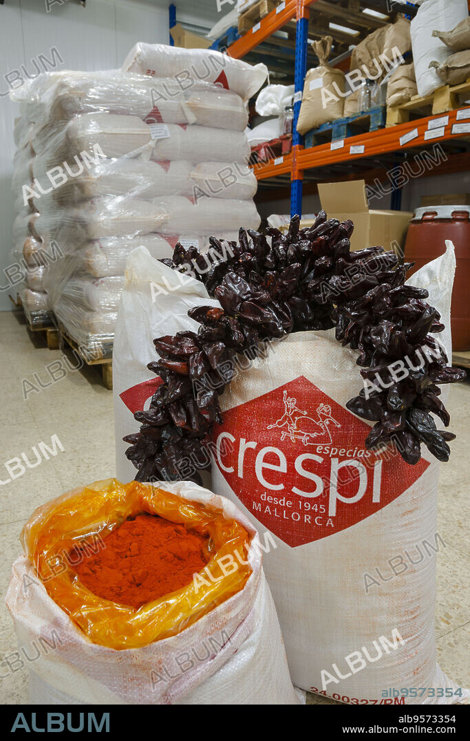 Pebre Bord de Tap de Cortí, -paprika de Tap de Cortí-, espècies Crespí , Palma, Mallorca,Islas Baleares, Spain.