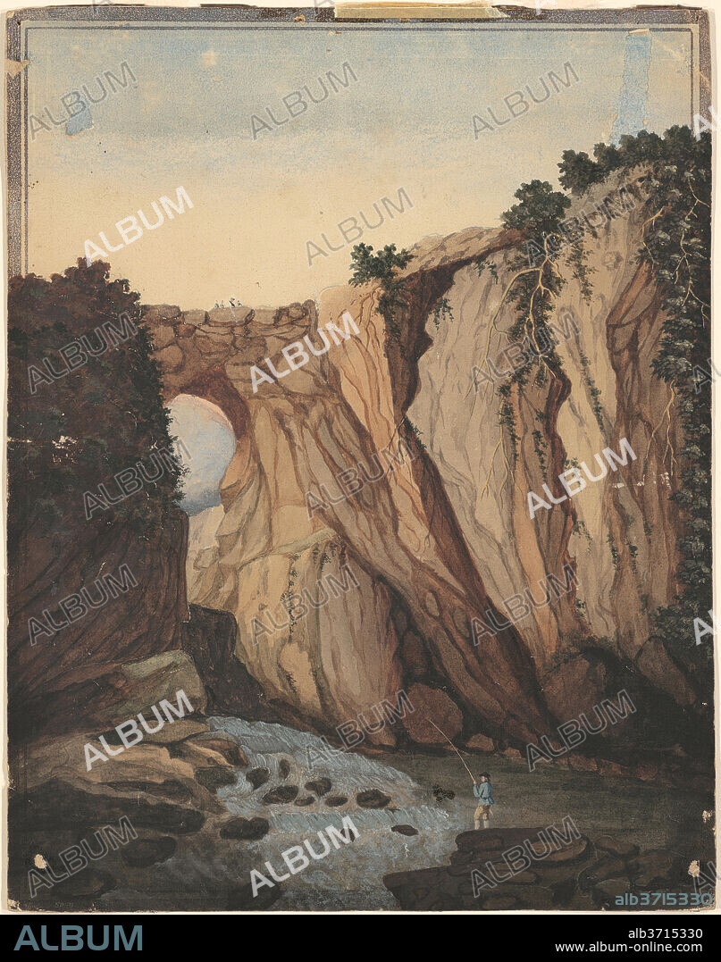 UNKNOWN. Natural Bridge, Virginia. Dated: 19th century. Dimensions: sheet: 35.24 × 27.62 cm (13 7/8 × 10 7/8 in.). Medium: watercolor and gouache over graphite on paperboard.