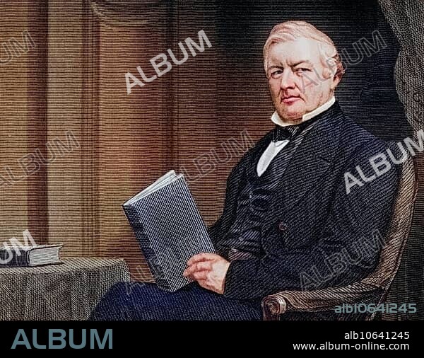 Millard Fillmore 1800 to 1874, 13th President of the United States 1850-53, After a painting by Alonzo Chappel, Historic, digitally restored reproduction from a 19th century original, Record date not stated.