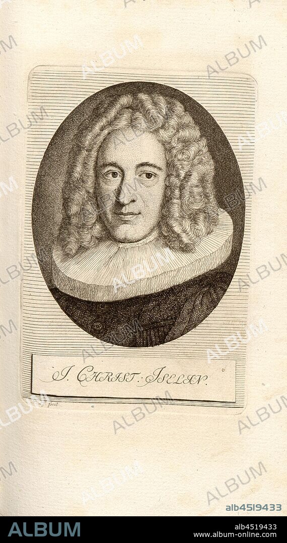 I. Christ. Iselin, Portrait Jacob Christoph Iselin (also Jakob Christoph Iselin), signed: H. Pf. Fecit, Taf. 28, p. 206, Pfenninger, Heinrich (fec.), Leonhard Meister; Heinrich Pfenninger; J. C Fäsi: Helvetiens berühmte Männer in Bildnissen. Bd. 1. Zürich: im Verlag von Heinrich Pfenninger Mahler, 1799.