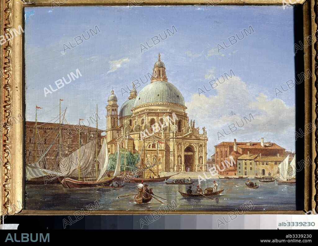 JEAN-VICTOR VINCENT ADAM. Views of Venice. The Santa Maria della Salute Church.