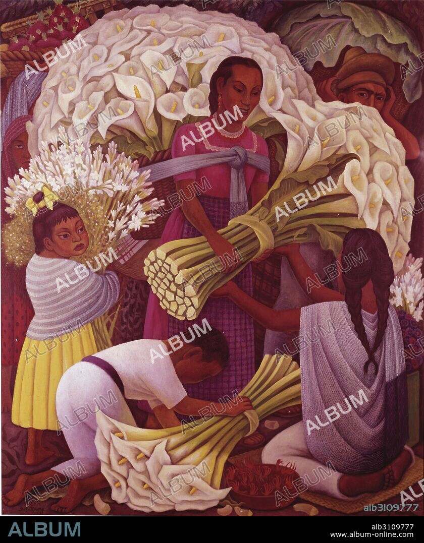 DIEGO RIVERA. Vendedora de flores.