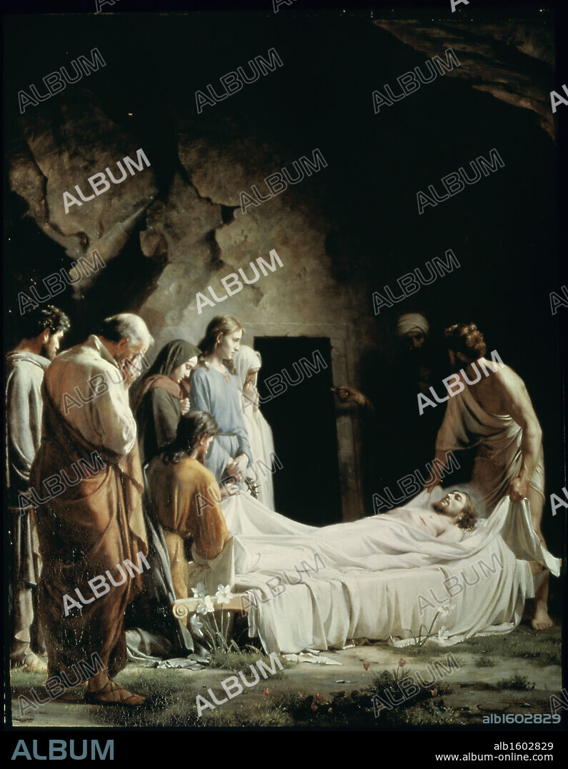 Burial of Christ  Carl Heinrich Bloch (1834-1890 Danish)  National History Museum, Frederiksborg Castle, Denmark.