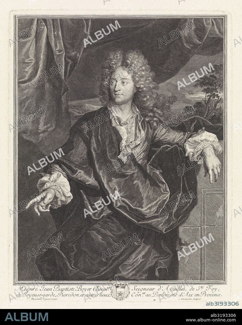 Portrait of Jean Baptiste Boyer d'Eguilles, Cornelis Martinus Vermeulen, 1680 - 1709.