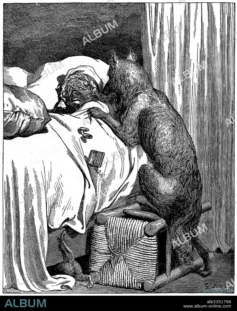 PAUL GUSTAVE DORÉ. Illustration for "Les contes" by Charles Perrault.