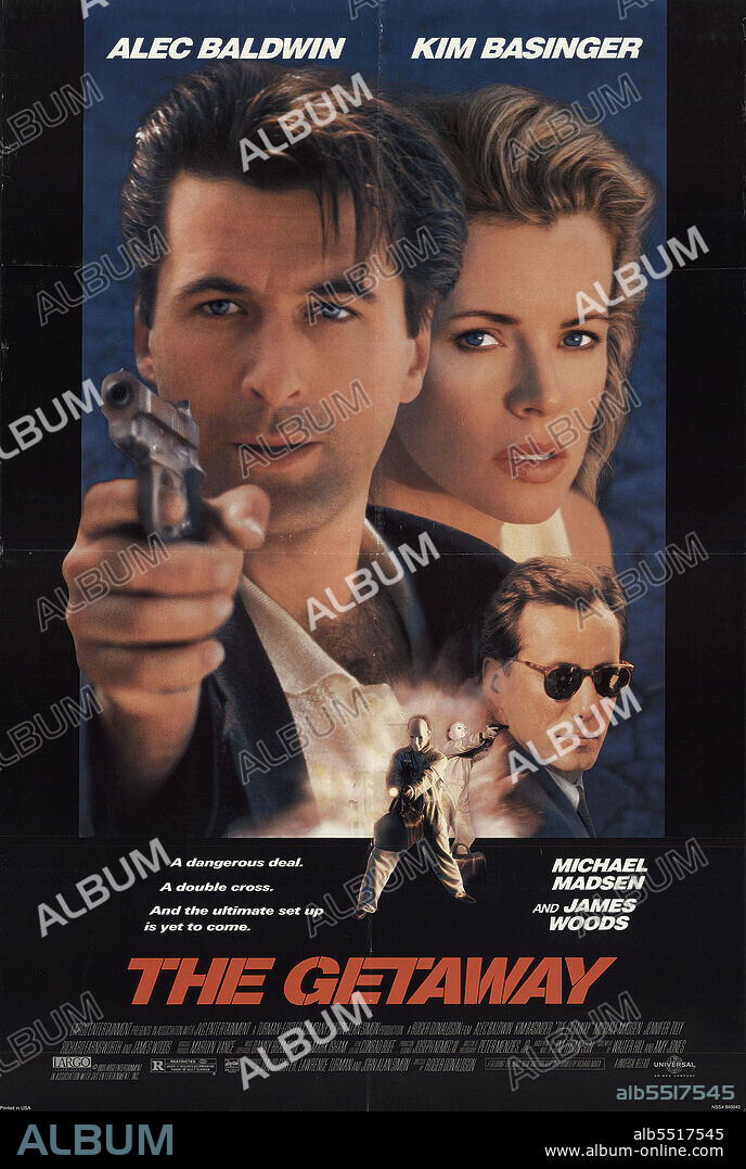 ALEC BALDWIN and KIM BASINGER in THE GETAWAY, 1994, directed by ROGER DONALDSON. Copyright LARGO ENTERTAINMENT/UNIVERSAL.