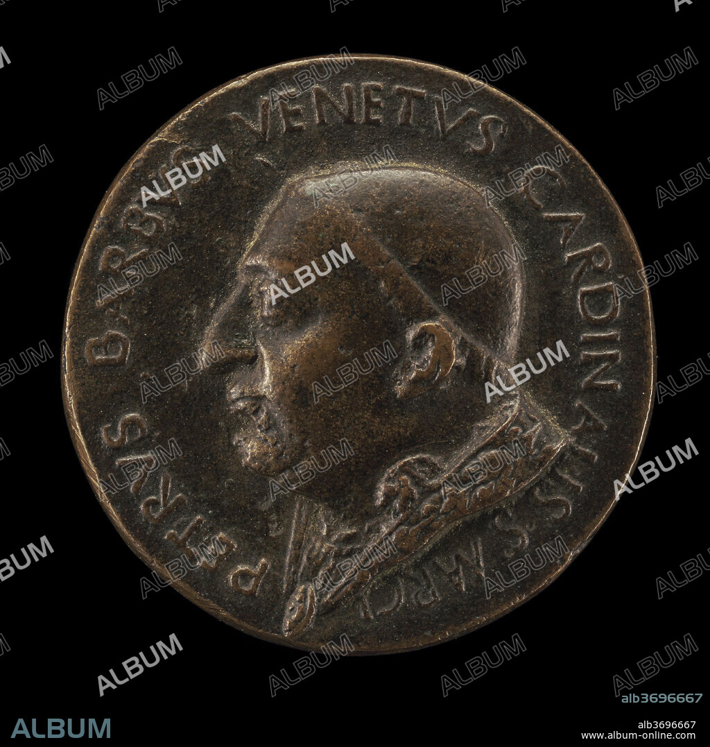 ROMAN 15TH CENTURY. Pietro Barbo, 1417-1471 (Pope Paul II, 1464), as Cardinal of San Marco [obverse]. Dated: 1455. Dimensions: overall (diameter): 3.35 cm (1 5/16 in.). Medium: bronze.