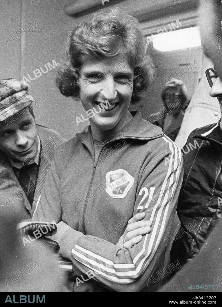 Roy Hodgson coaching Swedish football team Halmstad, October 17, 1976.. Photo: Ake Malmstrom / DN / TT / code 37.