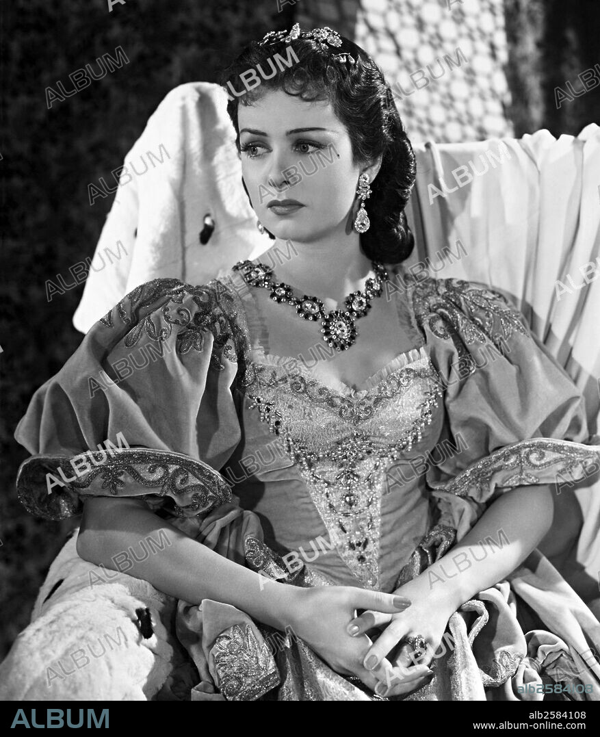 JOAN BENNETT en LA MASCARA DE HIERRO, 1939 (THE MAN IN THE IRON MASK), dirigida por JAMES WHALE. Copyright UNITED ARTISTS.