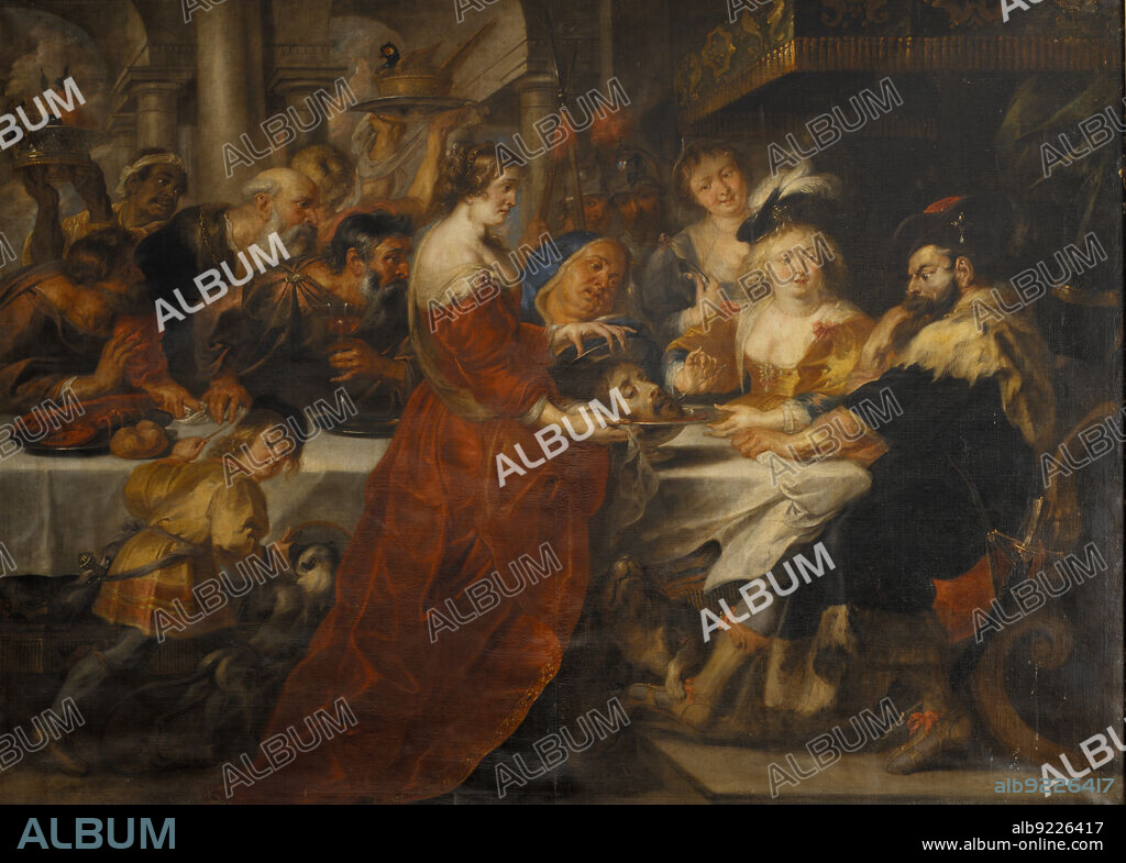 PETER PAUL RUBENS. The Feast of Herod. Salome Bringing the Head of St John the Baptist on a Charger, 1600-1699.