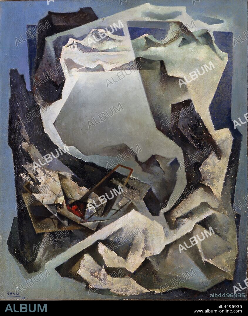 TULLIO CRALI. Tribute to Chávez. The first flight over the Alps.
