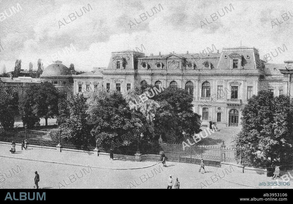 The Royal Palace at Bucharest, Romania, early 20th century.