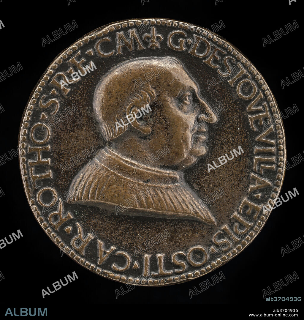 CRISTOFORO DI GEREMIA. Guillaume d'Estouteville, c. 1412-1483, Cardinal 1439, Archbishop of Rouen 1453, Bishop of Ostia 1461. Dated: 1461. Dimensions: overall (diameter): 4.7 cm (1 7/8 in.). Medium: bronze.