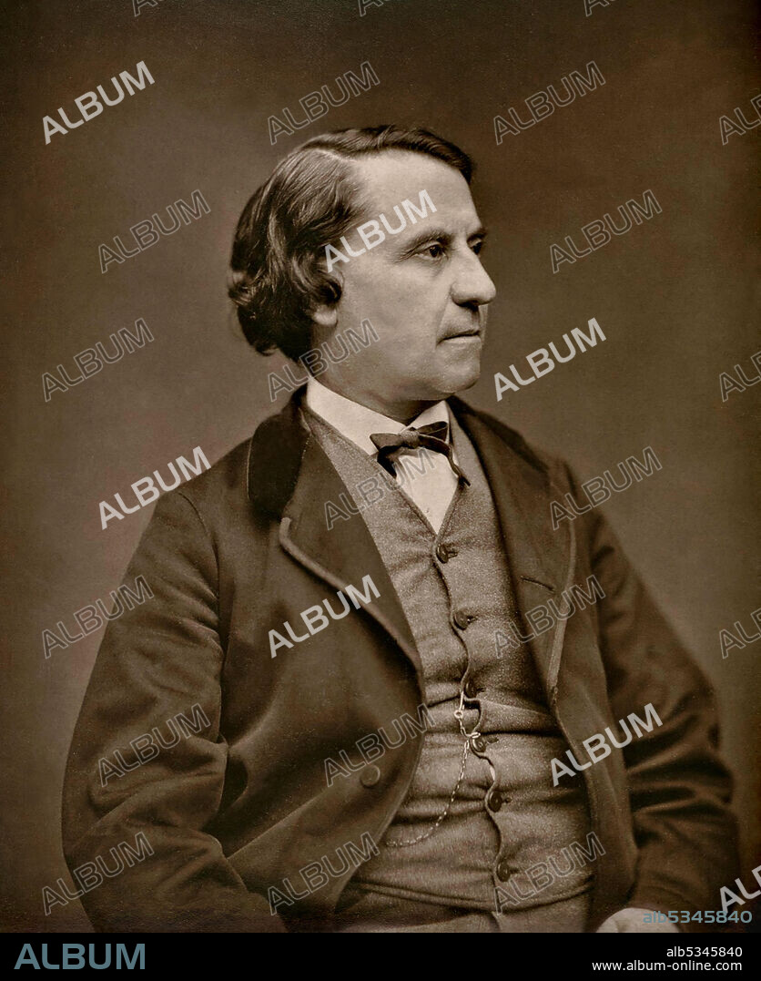 ETIENNE CARJAT. Portrait of Louis Blanc (1811-1882).