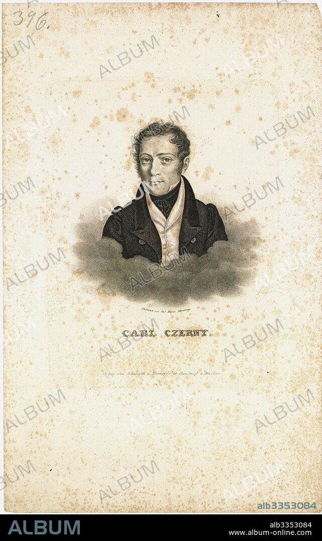 CARL MAYER. Portrait of Carl Czerny (1791-1857).
